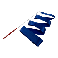 Estilete infantil de Ginástica Rítmica 45cm com fita 5,50m Gracios - Azul
