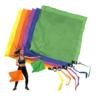 Bandeiras de tecido para malabarismo (swing flags) Pista e Campo - cnj com 6 und