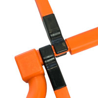 Barreirinha de PVC para treinamento Velden - Largura: 44cm. Altura ajustável (com extensores)