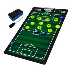 Prancheta tática magnética com caneta para treinamento de futebol Pista e Campo