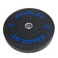 Anilha Olímpica Bumper para Crossfit e LPO 45Lb Envolst
