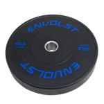 Anilha Olímpica Bumper para Crossfit e LPO 45Lb Envolst