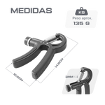 Hand Grip Ajustável 5Kg a 60Kg Envolst - Preto