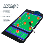 Prancheta tática magnética dupla face com caneta para treinamento de Handebol Pista e Campo