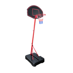 Tabela de basquete infantil móvel com poste, quadro plástico e aro Pista e Campo