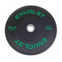 Anilha Olímpica Bumper para Crossfit e LPO 25Lb Envolst