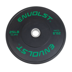 Anilha Olímpica Bumper para Crossfit e LPO 25Lb Envolst