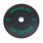Anilha Olímpica Bumper para Crossfit e LPO 25Lb Envolst