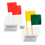 Bandeirolas plásticas multiuso alta Pista e Campo - cnj com 5 und (1-5)