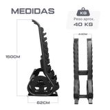 Suporte Expositor Vertical para 10 Pares de Dumbbells Envolst