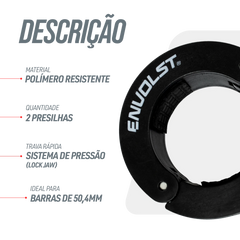 Par de Presilhas 50mm para Barra Olímpica Crossfit LPO Envolst