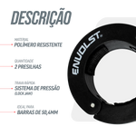 Par de Presilhas 50mm para Barra Olímpica Crossfit LPO Envolst