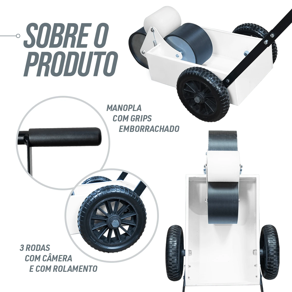 Carrinho para demarcar gramados e pistas com tinta (rolo) Velden