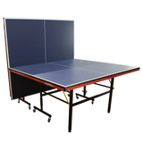 Mesa de tenis de mesa de aco e madeira azul com rede 6202-18MM