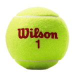 Bolinha/bola de tênis de campo estágio 3 (vermelha 75%) iniciantes Wilson US Open - tubo com 3 und
