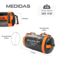 Power sand bag para treinamento funcional 30kg Envolst