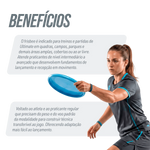 Frisbee de plástico adulto 27cm 175g ultimate disc Pista e Campo - Azul