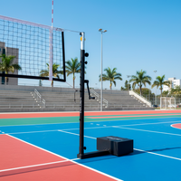 Par de postes móveis de tênis, badminton e voleibol Pista e Campo