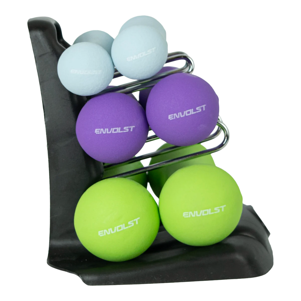 Conjunto 6 Halteres Neoprene 1, 2 e 3kg e Suporte Envolst