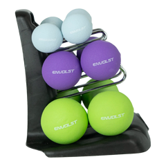 Conjunto 6 Halteres Neoprene 1, 2 e 3kg e Suporte Envolst