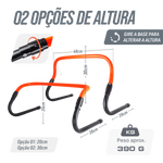 Barreirinha dobrável e ajustável 20-30cm Laranja e Preto