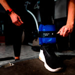 Tornozeleira caneleira em vinilona azul profissional 9kg Envolst - par