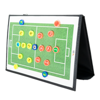 Prancheta tática magnética com caneta para treinamento de futebol society Pista e Campo - Modelo pasta preta