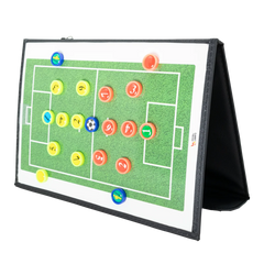 Prancheta tática magnética com caneta para treinamento de futebol society Pista e Campo - Modelo pasta preta