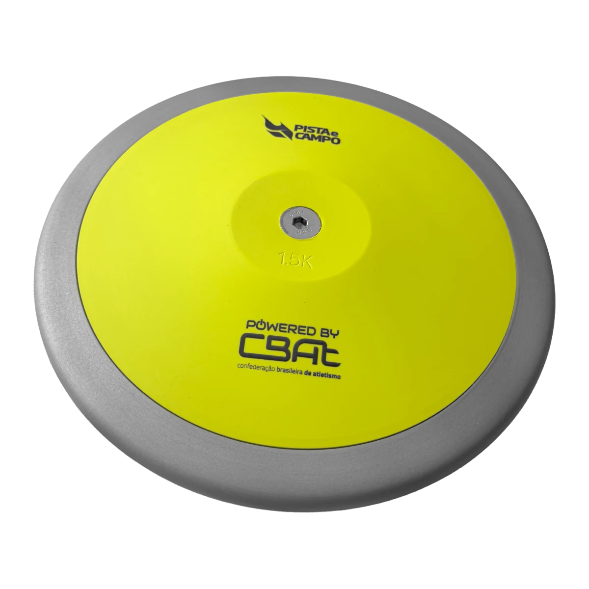 Disco de atletismo de aço e ABS 1,5kg Powered by CBAt
