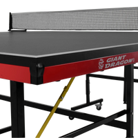 Mesa de tenis de mesa de aco e madeira preto com rede 6202-18MM