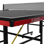 Mesa de tenis de mesa de aco e madeira preto com rede 6202-18MM