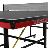 Mesa de tenis de mesa de aco e madeira preto com rede 6202-18MM