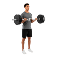 Barra W Super Curl Olímpica 1,20 m Hard Chrome Envolst