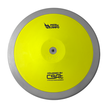 Disco de atletismo de aço e ABS 1,75kg Powered by CBAt