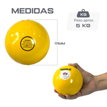 Peso de Atletismo 5kg 111mm Certificado WA-IAAF Vinex