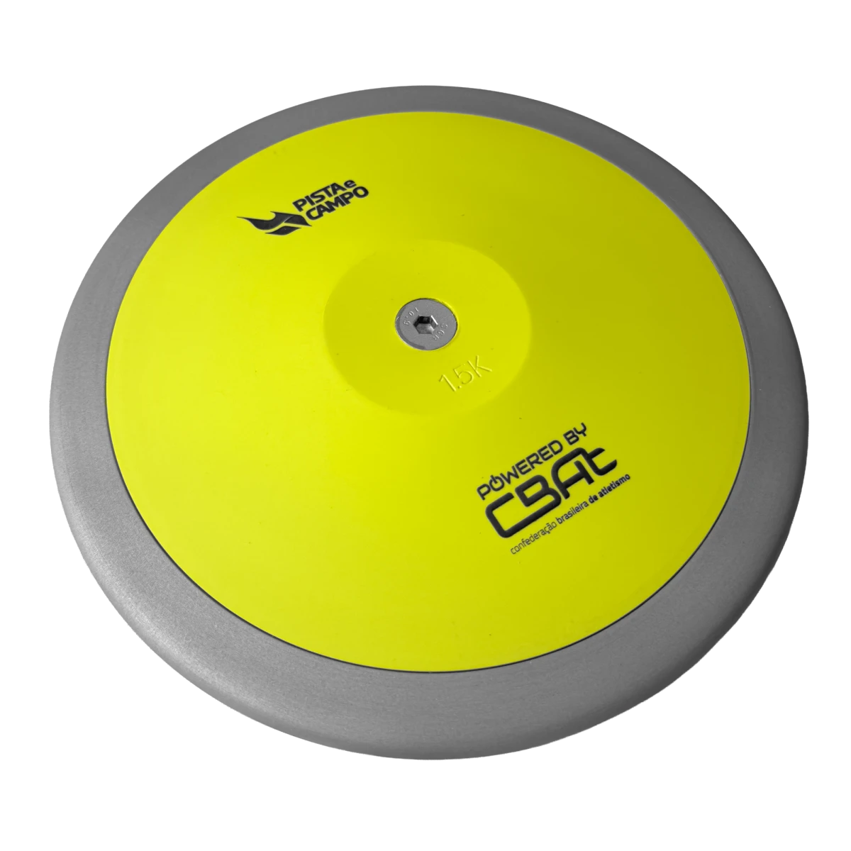 Disco de atletismo de aço e ABS 1,5kg Powered by CBAt