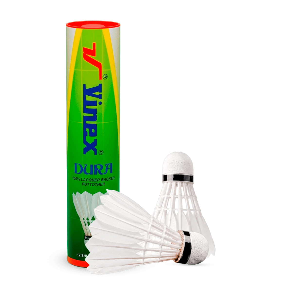 Peteca/volante de badminton com penas Vinex - cnj com 10 und