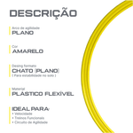 Arco plano de agilidade 40cm (avulso) Velden - Amarelo
