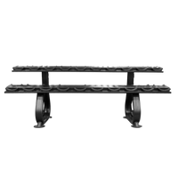 Suporte Expositor Horizontal para 10 Pares de Dumbbells Envolst