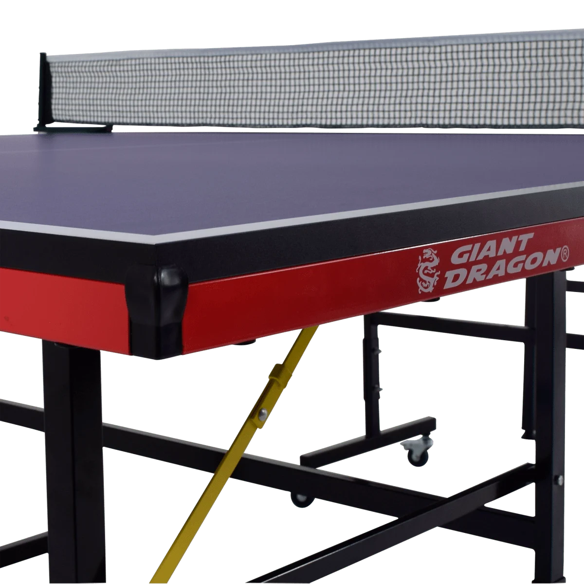 Mesa de tenis de mesa de aco e madeira azul com rede 6202-18MM
