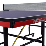 Mesa de tenis de mesa de aco e madeira azul com rede 6202-18MM