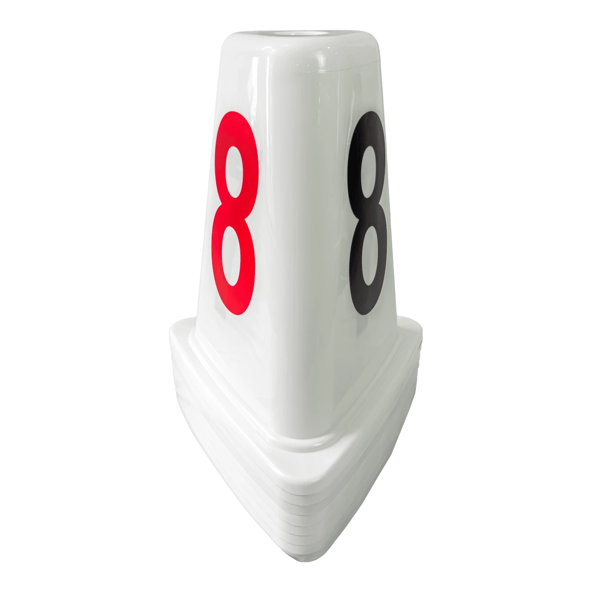 Indicador de raias de plástico ABS com 50cm Pista e Campo - cnj com 8 und (1-8)