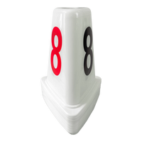 Indicador de raias de plástico ABS com 50cm Pista e Campo - cnj com 8 und (1-8)