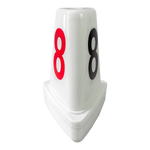 Indicador de raias de plástico ABS com 50cm Pista e Campo - cnj com 8 und (1-8)