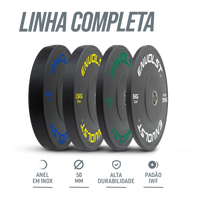 Anilha Olímpica Bumper para Crossfit e LPO 20Kg Envolst