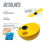 Baliza (slalom) com base de plástico Velden - cnj com 5 und - com bolsa - Amarelo