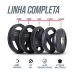 Anilha Olímpica com Anel de Metal 20Kg Envolst