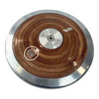 Disco de atletismo de aço e madeira 1,75kg Pista e Campo
