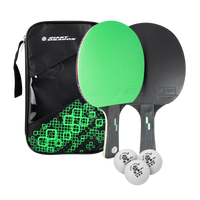 Kit 2 Raquetes de Tênis de Mesa com Bolsa e 3 Bolas Giant Dragon
