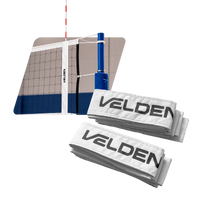 Suportes faixas brancas com velcro para antenas de voleibol Velden - par